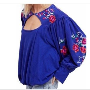 Free People Boho Floral Top